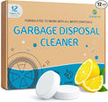 Garbage Disposal Cleaner and Deodorizer Tablets 20g 1 Year Supply Sink Cleaner, Prevents Odors, Natural Kitchen Drain Cleaning Care 12 Pack