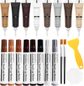 Wood Furniture Repair Kit- 8 Colors Wood Fillers and Touch Up Markers, New Upgrade Wood Repair Kit, Wood Markers for Scratches Stains- Restore Wooden Table, Cabinet, Floors, Door, 20 Sets