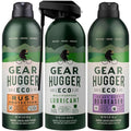 Gear Hugger Lubricant, Degreaser & Rust Remover - Eco-Friendly (11 oz, Pack of 3), Garage Door Lubricant Spray, Heavy Duty Oven Cleaner & Rust Protection - Plant-Based, No Petroleum, No PTFE, Green
