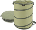 YUDI & GARDEN 45 Gallon Hard Bottom Collapsible Garden Bag｜Collapsible Trash Can｜Camping Trash Can, for Collecting Weeds or Party and Yard Waste