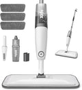 Spray Mops for Floor Cleaning, Xlife Microfiber Dust Mop with 3 Washable Pads Mop with Sprayer Wood Mops Commercial Home Use for Wood Hardwood Laminate Ceramic Tiles Floor-Gray (No Cleaner)
