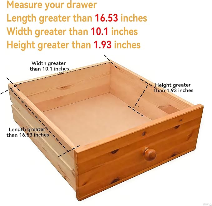 Yofidra Pure Bamboo Silverware Drawer Organizer: 16.53" Lx10 Wx1.93 H Large Silverware Utensil Tray Holder, 3-Compartment with 6 Card Slots Kitchen Flatware Organizer for Spoons Forks Knives