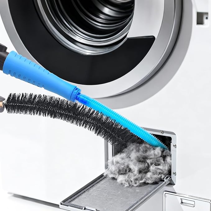 Universal Dryer Vent Cleaner Kit Compatible with All Vacuum Cleaner Include Vacuum Hose Attachment Accessories Brush Lint Brush,Dryer Vent Vacuum Hose with Gloves