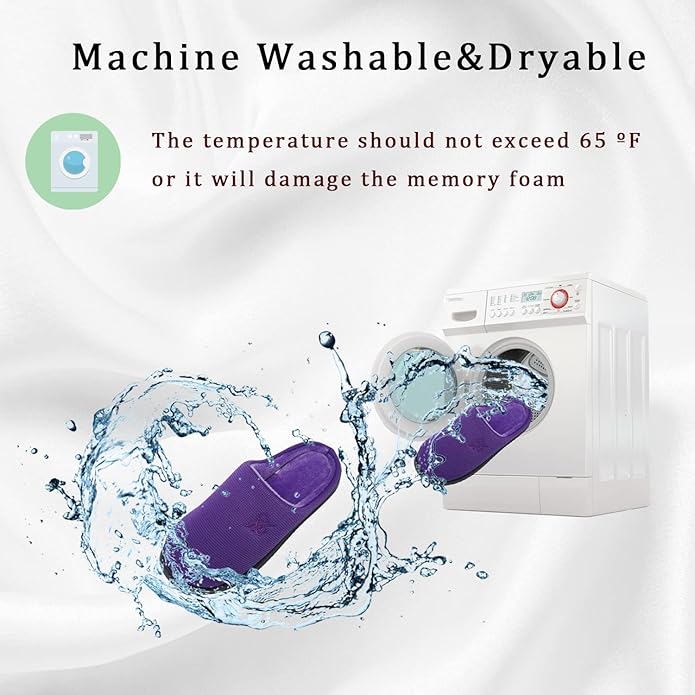 Memory Foam Slippers for Women's and Men's Casual House Shoes