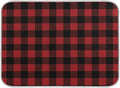 Red and Black Buffalo Plaid Dish Drying Mat 16x18 for Kitchen Merry Christmas Winter Xmas Dishes Pad Dish Drainer Rack Mats Absorbent Fast Dry Kitchen Accessories