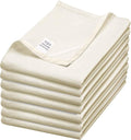 WHITEWRAP Flour Sack Towels| Tea Towel for Crafts| Kitchen Dish Cotton Blank Towel for Embroidery|Baking Bread Proofing Linen Cover| Thick Absorbent Quick Dry| 7 Pack 15"x25" Natural