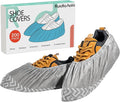 Shoe Covers Disposable 200 Pack, Non-Woven Booties for Shoes Covers,Durable Non Slip Shoe Protectors for Indoors, Breathable & Stretchable Fit for Most Sizes –Protector for Home, Real Estate, Work