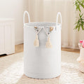 Laundry Basket,Woven Cotton Rope Laundry Hamper,40L for Decorative Storage of Dirty Clothes,Toys and Blankets in Bathroom,Baby Room and Living Room