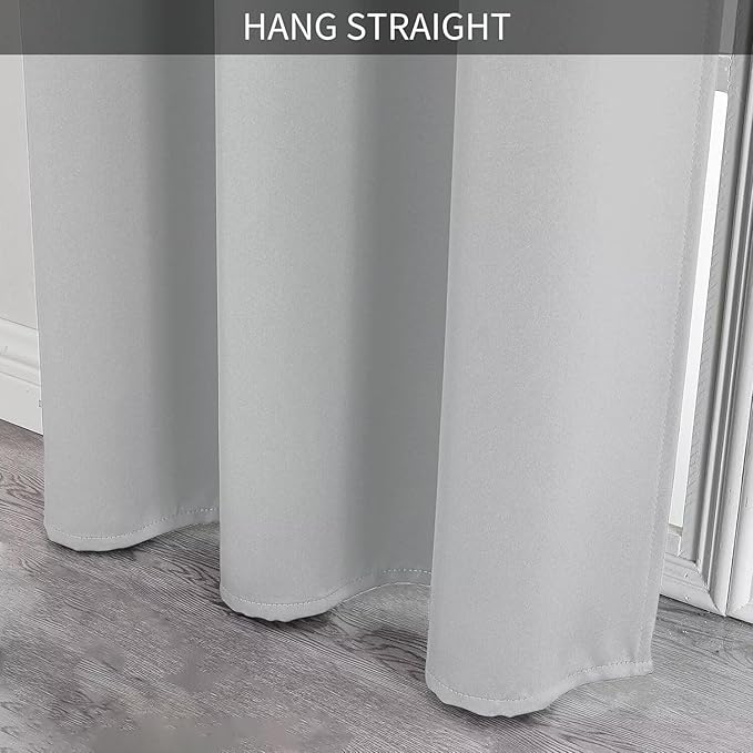 Joydeco Doorway Curtains Custom Size, Door Curtains for Doorways Closet Door Curtain, Curtain for Doorway Closet Curtains for Bedroom Closet Door Temporary Door(Custom Sise, Greyish White)