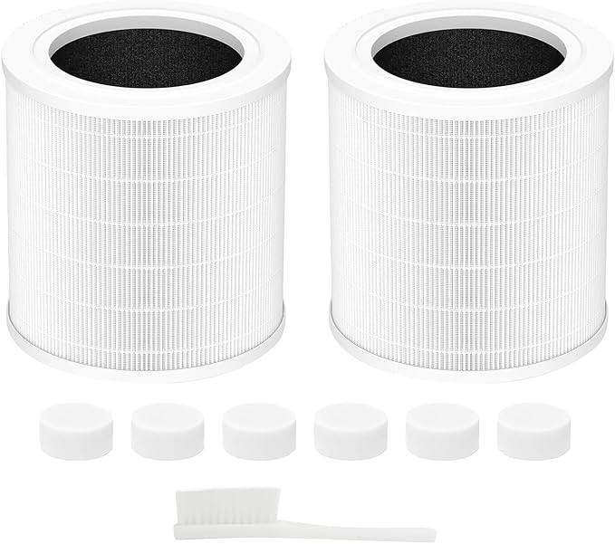 A2001 replacement filter, 3-in-1 True air purifier A2001 replacement part, compatible with par, efficient filtration with activated carbon layer, 2 packs