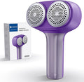 VASSON Fabric Shaver, Electric Lint Remover, Rechargeable Lint Shaver, Sweater Shavers to Remove Pilling, Large Fuzz Remover for Clothes Couch Furniture (Purple)