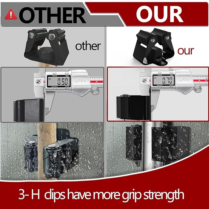 3-H Stainless Steel Broom Holder Wall Mount 15-Pack- Heavy Duty Mop Organizer, Wall Mounted Broom Storage with Secure Mounting for Laundry Garage Bathroom