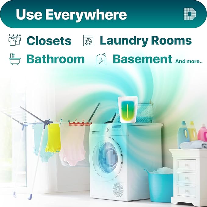 Dry & Dry 20 Pack Standing Moisture Absorbers for Basements, Closets, Bathrooms & Laundry Rooms