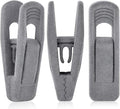 Grey Velvet Hangers Clips (80-Pack), Non-Slip Strong Velvet Hangers Clips for Velvet Skirt Hangers, Velvet Pants Hanger Velvet Clips Fit for Thin Velvet Clothes Suit Hangers