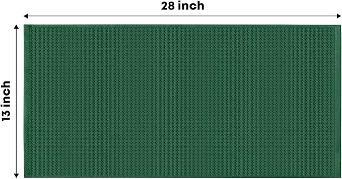 Artoid Mode 100% Cotton Dark Green Waffle Weave Kitchen Dish Cloths, 13x28 Inch Ultra Soft Absorbent Quick Drying Kitchen Dish Towels Set of 4