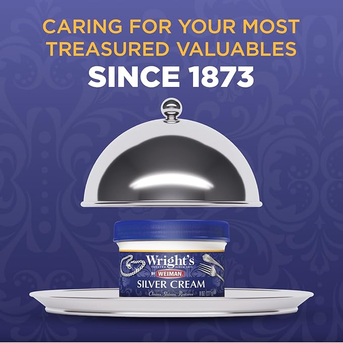 Wright's Silver and Copper Cleaner and Polish - 8 Ounce Each - Premium Metal Polish Silver Copper Brass Chrome and More