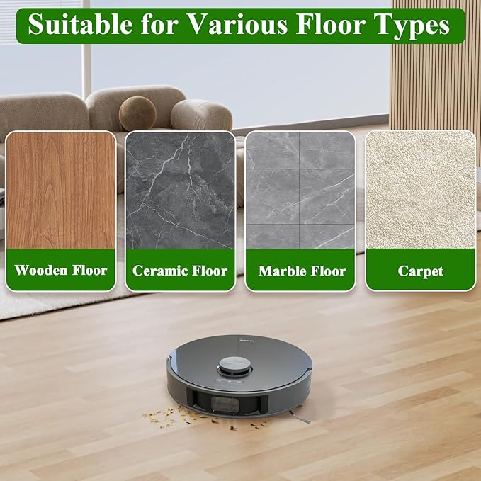 10 Pack Mop Pads for Dreame X40 Ultra/X40 Master/L40 Ultra/L10s Plus/L10s Pro Gen 2/L30 Ultra/X30 Ultra/L20 Ultra/L10s Pro Ultra/X50 Ultra Vacuum Cleaner, Microfiber Mop Cloth Replacement Accessories