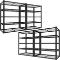 48" W Garage Shelving Heavy Duty,2800LBS Storage Shelves,5-Tier Adjustable Metal Shelving Utility Shelf Rack Garage Storage Organize for Storage Industrial, Warehouse, Basement