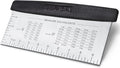 HULISEN Large Bench Scraper for Baking, 10 inch Dough Pastry Scraper with Measuring Scale, Stainless Steel Cake Scraper, Pizza Cutter, Food Chopper, Bread Separator Knife