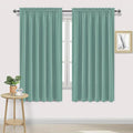 DWCN Blackout Curtains for Living Room Thermal Insulated, Energy Saving & Noise Reducing Bedroom Curtains, Sage Green, W 70x L 72 Inch, Set of 2 Rod Pocket Curtain Panels