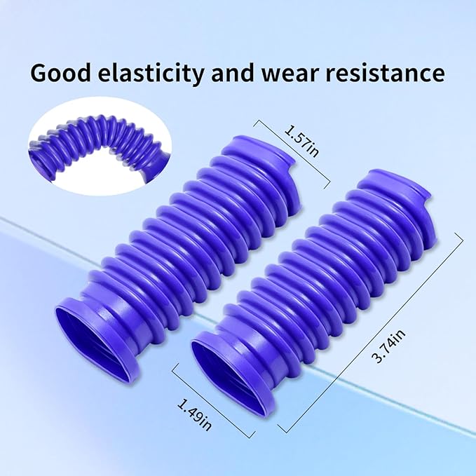 2 Pack Vacuum Lower Duct Hose Kit Compatible with Dyson V12 Soft Roller Cleaner Head,Vacuum Attachment Replacement Parts for Home Cleaning, 1 Set Screwdrivers, 1 Clean Brush