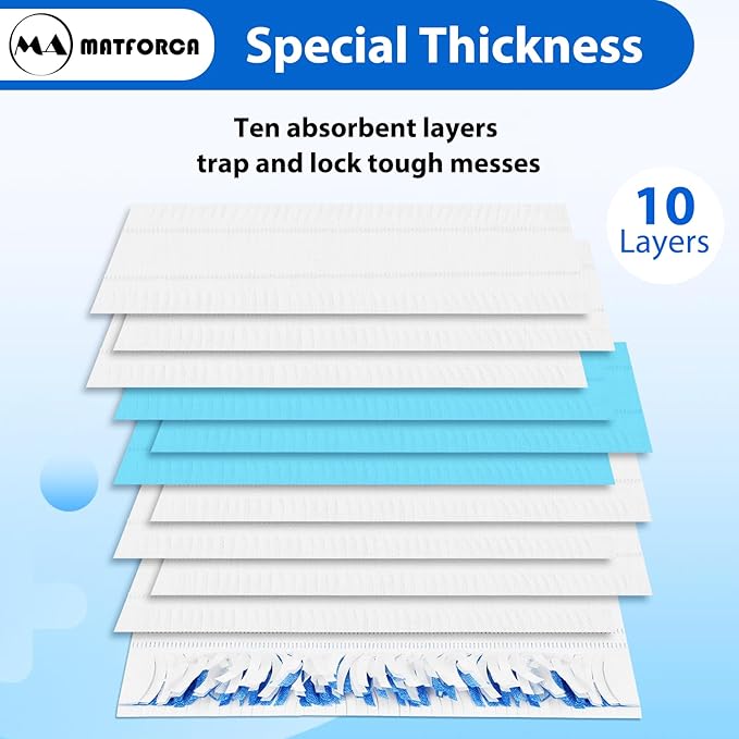 10 Count Swiffer Wet Pad Refills for Swiffer Power Mop Multi-Surface Cleaning, Made from Eco-Friendly Plant Fiber for Effective Cleaning
