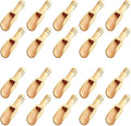 20pc Mini Wooden Spoons，Mini Bamboo Spoons for Bath Salts, tea scoop, Washing Powder spoon，wooden candy spoon