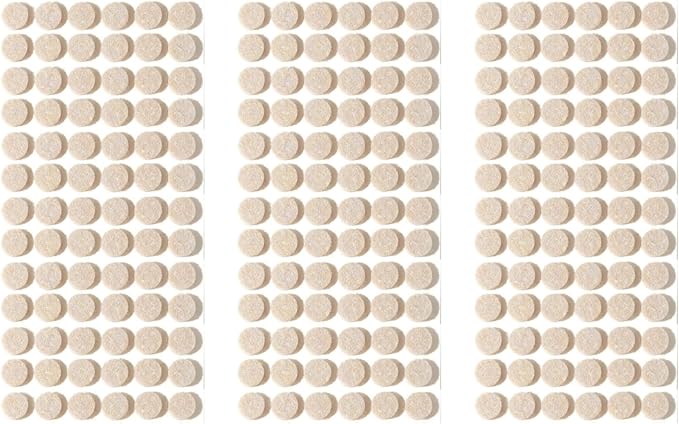 Furnigear Felt Pads Small 3/8" Felt Pads for Cabinet Doors Bumpers, Cabinet Cushion Dots Felt Cabinet Door Stops, Self Adhesive Thick Bumper Pads to Protect Surfaces -Anti Scratch 234 Pcs Round Beige