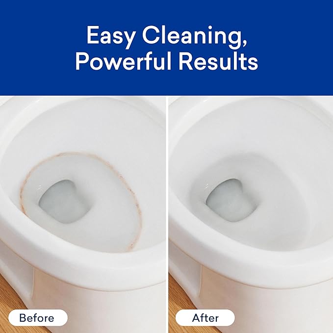 BLUELAND Toilet Bowl Cleaner Tablets, Starter Set, 14 Count with Tin, Lemon Cedar, Plastic-Free, No Harsh Chemicals, Plant-Based