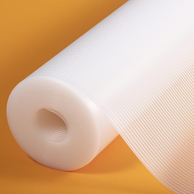 Shelf Liners for Kitchen Cabinets 11.8 Inches x 10 Feet Non Adhesive Drawer Liner EVA Material Cupboard Mat Waterproof Refrigerator Mats Washable Fridge Liner for Cupboard and Desks Clear Shelf Liner