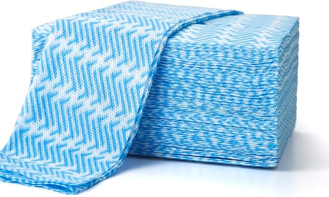 Disposable Cleaning Cloths Dry Handi Wipes Reusable Dish Cloths Multi Use Reusable Cleaning Towels,Machine Washable J Cloth,Heavy Duty Handy Wipes 13.7" X 15.7" 80 Count