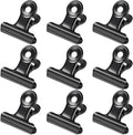 30 Pack Bulldog Clips 1.25 Inches Small Hinge Paper Clips Metal Hinge Clips for Crafts, Food Bags, Drawings, Photos at Home Kitchen & Office Usage, Black, 31mm