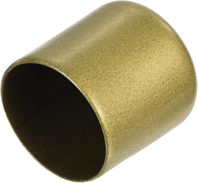 uxcell 20pcs Rubber End Caps 30mm ID Vinyl Round Tube Bolt Cap Cover Thread Protectors Gold
