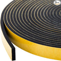 Foam Seal Tape 3-Pack, 1/2 Inch Wide X 1/8 Inch Thick, Neoprene Rubber Weather Stripping for Door Insulation, 59 Feet Total (19.7ft x 3 Rolls)