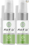 Mist N' Go by Omaze Travel Bathroom Spray - Toilet Odor Eliminator & Air Freshener - Fresh Linen (1oz x2)