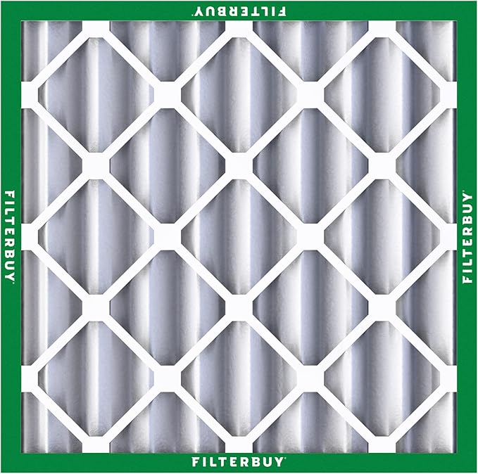 Filterbuy 20x20x4 Air Filter MERV 8 (MPR 700) Dust Defense Replacement (6-Pack), Electrostatic Pleated HVAC AC Furnace Filters, Made in USA (Actual Size: 19.50 x 19.50 x 3.63)