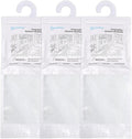 500 Gram Moisture Absorber Hanging Bags 3 Pack - 17.6 oz Fragrance-Free Large Dehumidifier for Closet, Bathroom, Bedroom – Double Leak-Proof Design & Dual-Sided Absorption