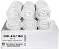 Aluf Plastics High Density Trash Bags, 56 Gallon, 200 Count, 16 Micron (eq), 43" x 48", Clear, for Bathroom, Office, Industrial, Commercial, Janitorial, Municipal, Recycling