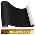 Linen Repair Tape 16x90 inch, Self Adhesive Fabric Patches, Linen Patch Tape Kit, Fabric Repair Tape for Couch Sofas, Headboards, Chairs, Pillows, Curtains, Couches - Black