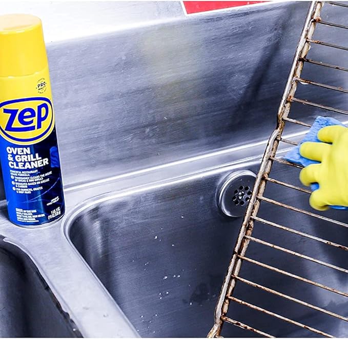 Zep Heavy-Duty Oven and Grill Cleaner - 19 oz (Case of 2) ZUOVGR19 - Dissolves Grease on Contact, on Burners, Grates and Drip Pans
