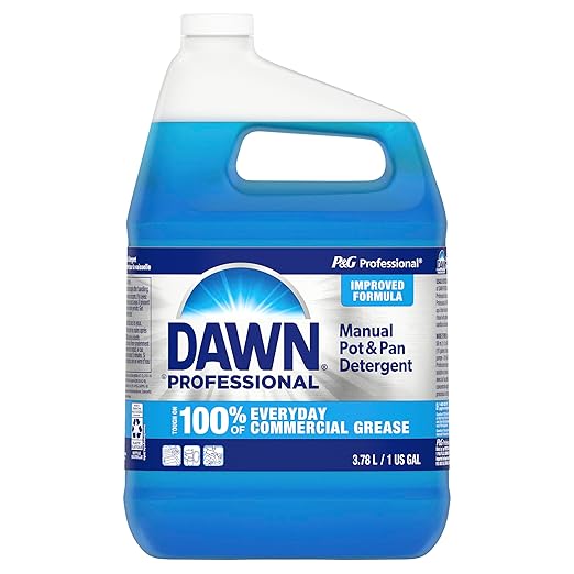 Dawn Professional Manual Pot and Pan Detergent, Dish Soap, Liquid Concentrate, 1 Gallon (Case of 2) with 1 Pump