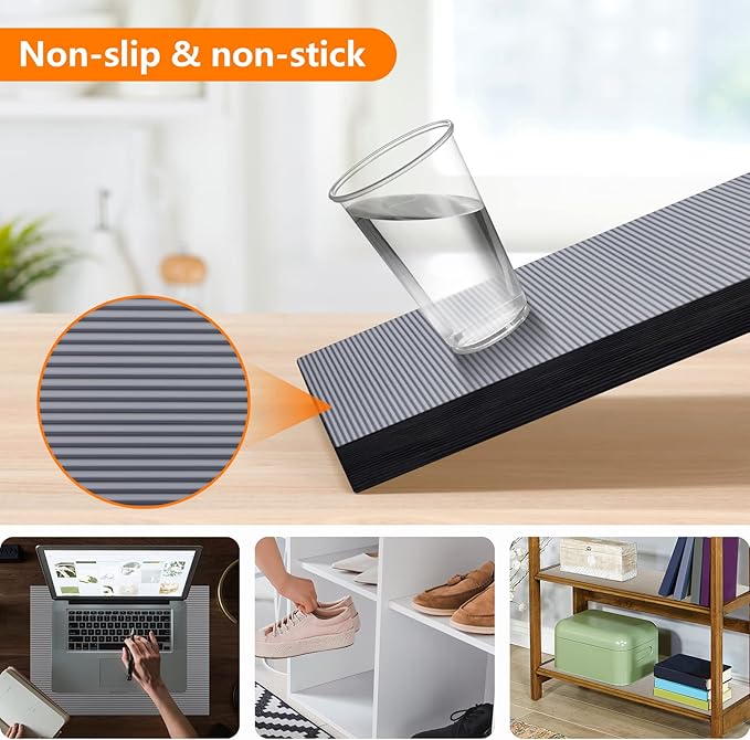 Shelf Liners for Kitchen Cabinets Non Adhesive Drawer Liner EVA Material Cupboard Mat Waterproof Refrigerator Mats Washable Fridge Liner for Cupboard and Desks Clear Shelf Liner 11.8 x 393.7 Inches