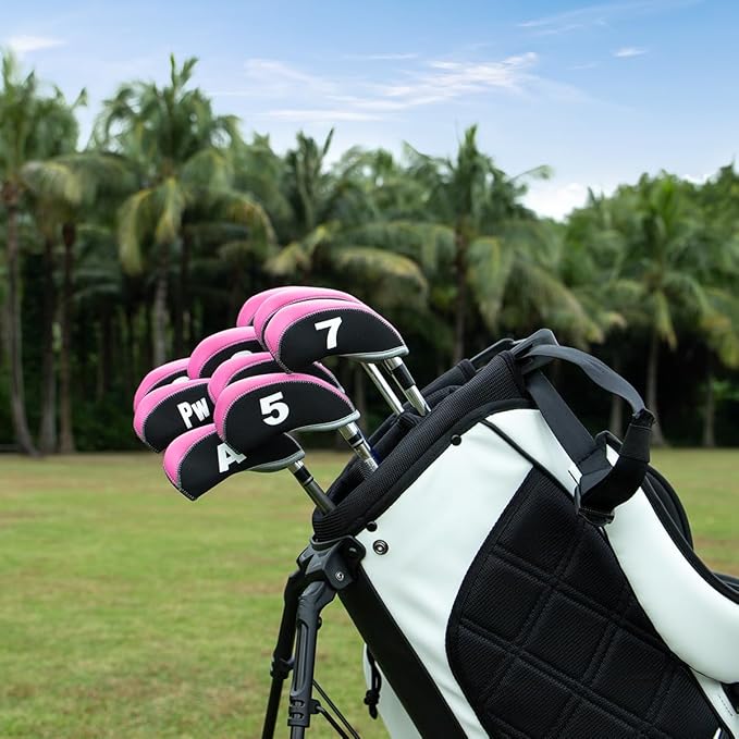 Golf Iron Covers for Golf Clubs Neoprene Golf Iron Cover Set 11pcs/10pcs Golf Iron Headcovers Golf Club Head Covers Fit All Brands