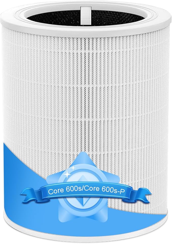 Core 600S Replacement Filter for LEVOIT Core 600S Air Purifier,3-in-1 HEPA Activated Carbon 600s Filter for Home Large Room,Core 600S-P,Core 600S-RF-PA