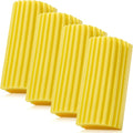 4 Pack Damp Dusting Sponge Duster, Yellow Dust Cleaning Sponge, Reusable Household Cleaning Sponge Tool for Blinds, floorboards, Fan Blades, Vents, Glass, Railings, Mirrors
