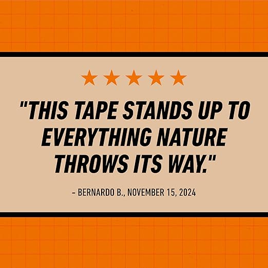 Gorilla All Weather Duct Tape, Black, 1.88" x 25 yd (Pack of 25) - UV and Temperature Resistant Waterproof Tape for Outdoor Repairs