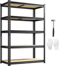 1980LBS Storage Shelves, 5-Tier Adjustable Pantry Shelves, Metal Shelving Unit for Kitchen, Pantry, Closet, Laundry, Garage,72.06" H x 35.55" W x 11.81" D