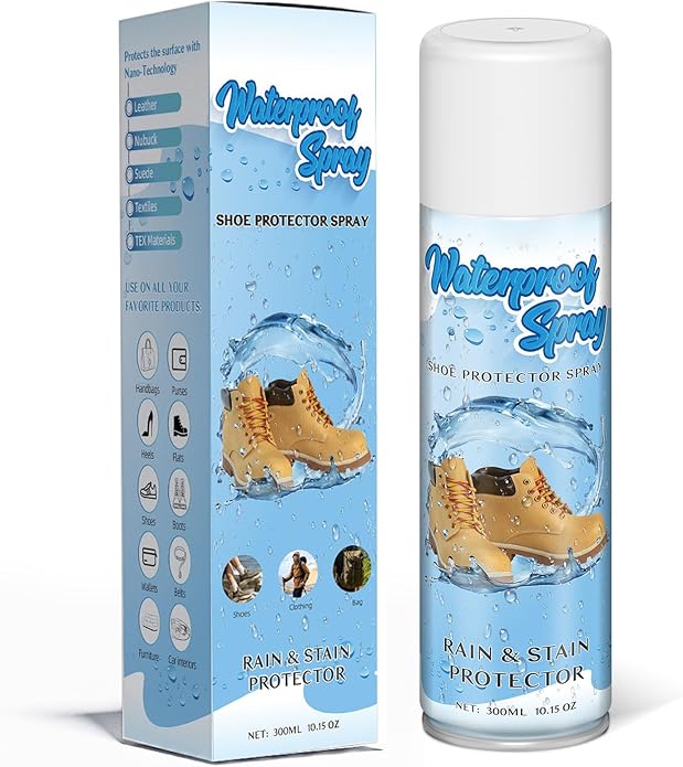 etching Shoe Protector Spray, Suede Protector Spray, Rain & Stain Waterproof Protection for Shoes, Boots, Handbags, Purses, Suede, Leather, Canvas, Nubuck, Fabric, Nylon, 10.15Oz