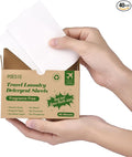 Poesie Laundry Detergent Sheets Laundry Soap Sheets for Travel Camping Clothes Washing Sheet Unscented 1 Mini Box 40 Count