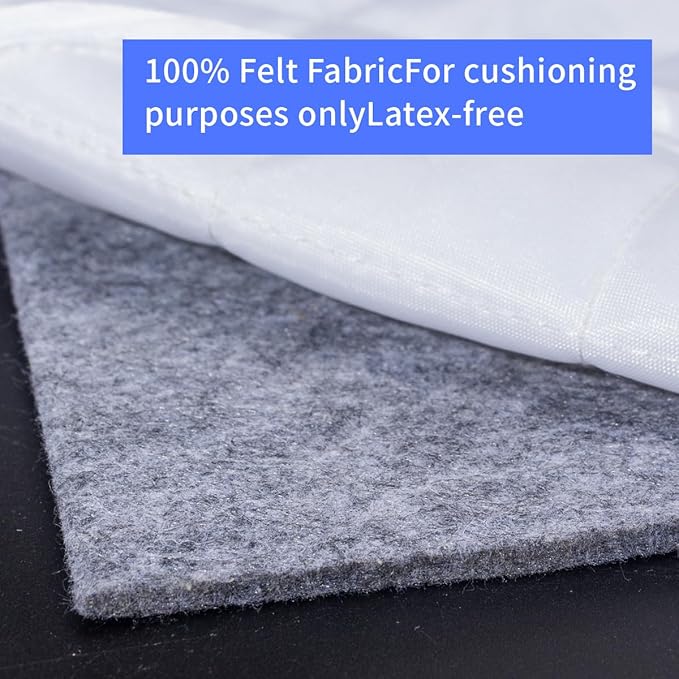Felt Rug Pad, 4x6 Ft Extra Large Area Cushioned Carpet Liner, Thick Felt Pads for All Floors, Keep Rug in Place Soft and Safe